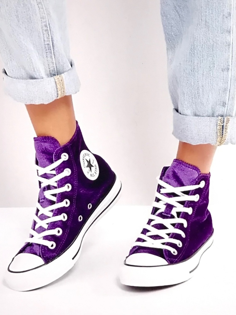 CONVERSE Velvet Purple High Top Sneakers Women’s Size 7